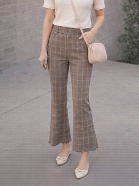 Banana Republic Tan Checkered Pants